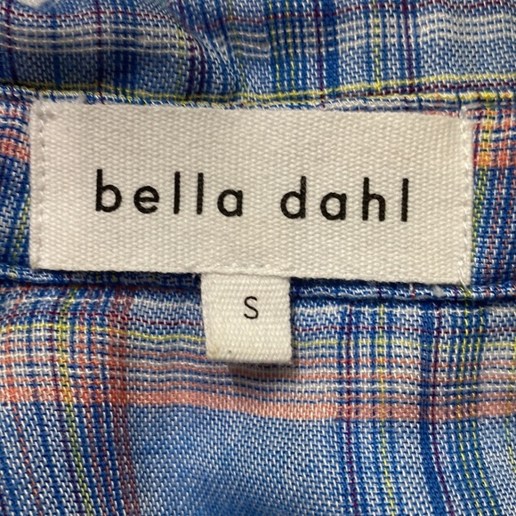 Bella Dahl Chambray Plaid Blouse - Picture 5 of 5